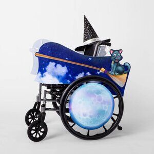 NEW Hyde & EEK Kids' Adaptive Flying Broom Costume Wheelchair Cover